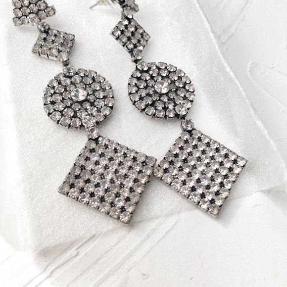 DANNIJO Crystal Fetch Drop Earrings - Picture 7 of 9